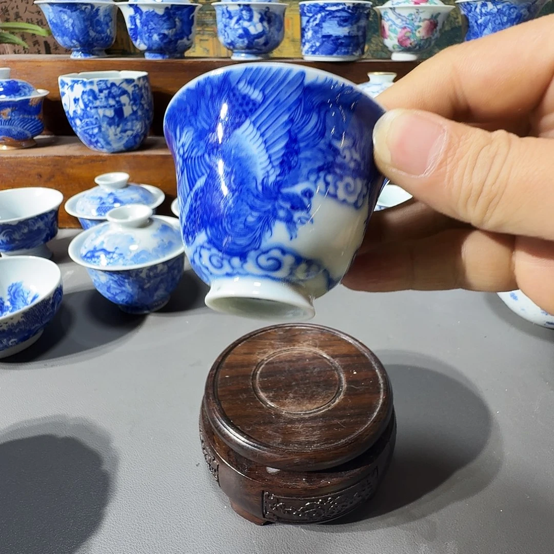 泥塑主人杯手工手绘微瑕