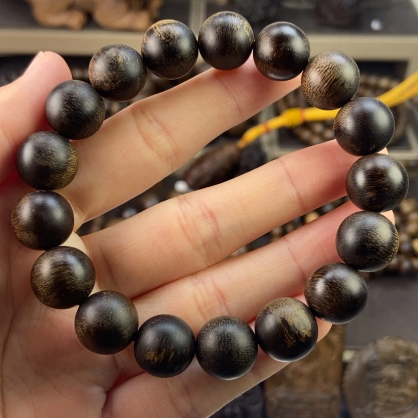 【闪购商品】沉香手串熊**森越南芽庄白奇楠留疤玉化