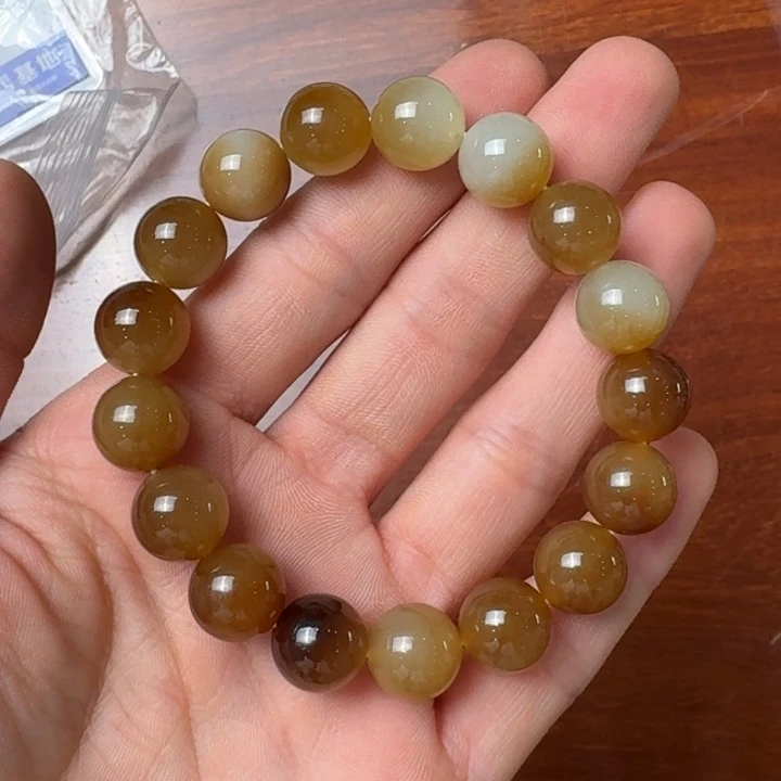 手链未镶嵌和田玉（糖玉）