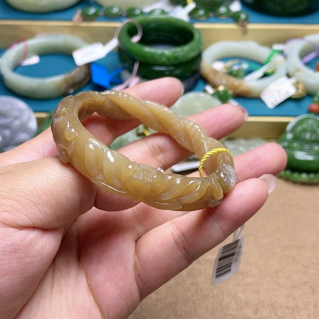 【闪购商品】和田玉手镯56圈口24未镶嵌