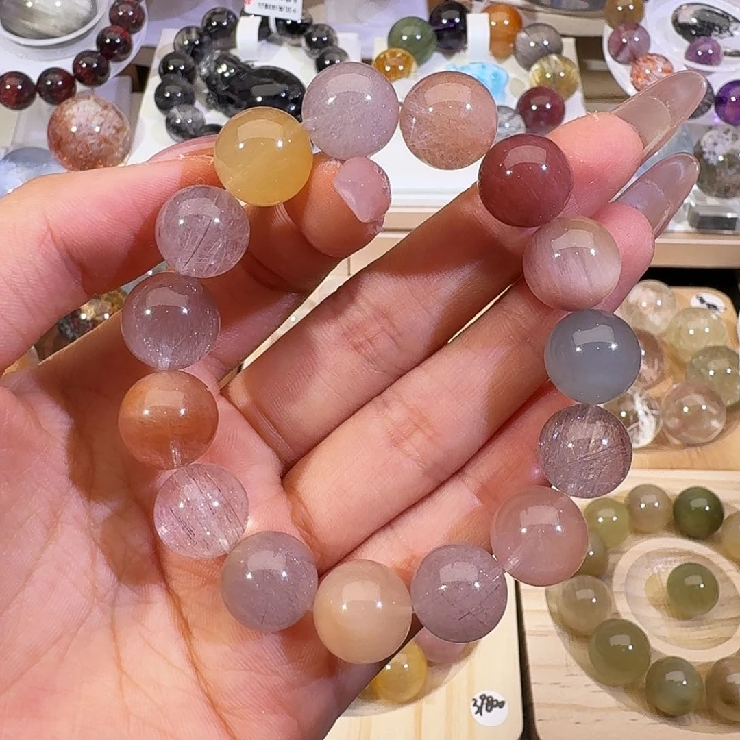 水晶手链未镶嵌天然水晶兔毛手串2