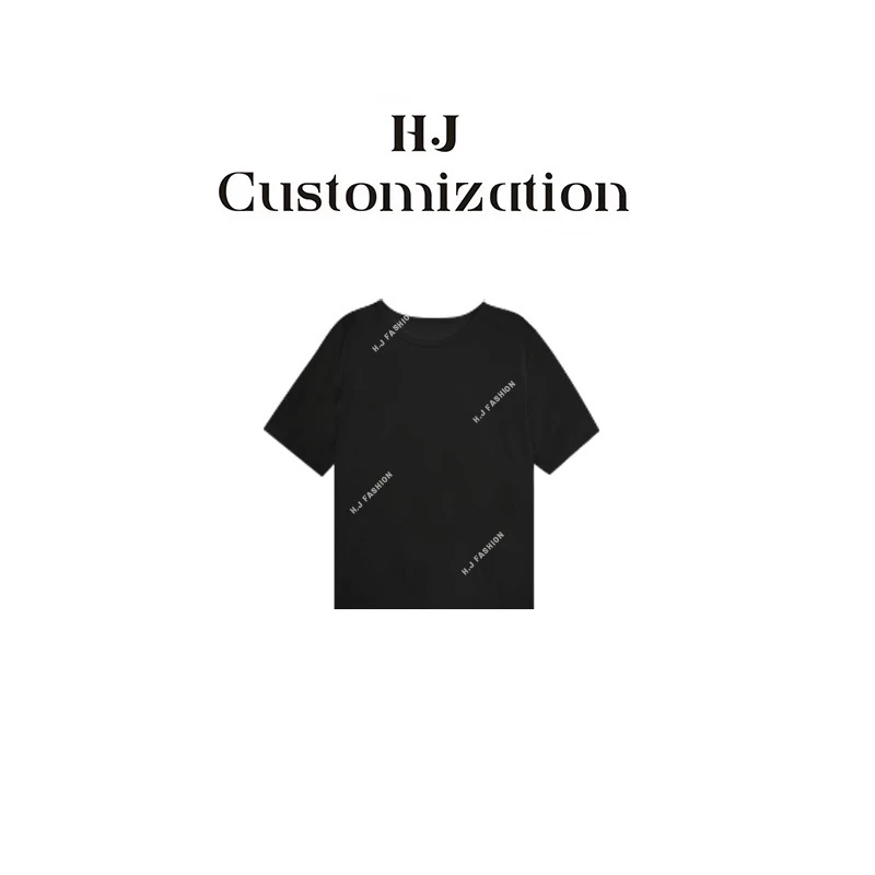 【 H·J 】“冰感T”醋酸高级感简约透气顺滑短袖T恤6020