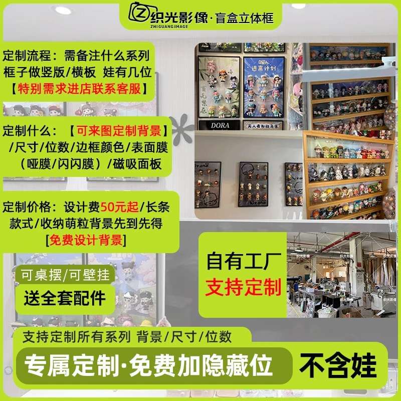 【织光影像】相框装饰摆台定制专用链接请勿主动下单（请手办展示柜