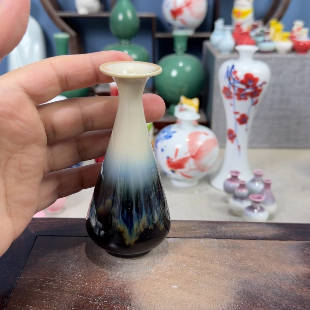 陶瓷手工小花器摆件