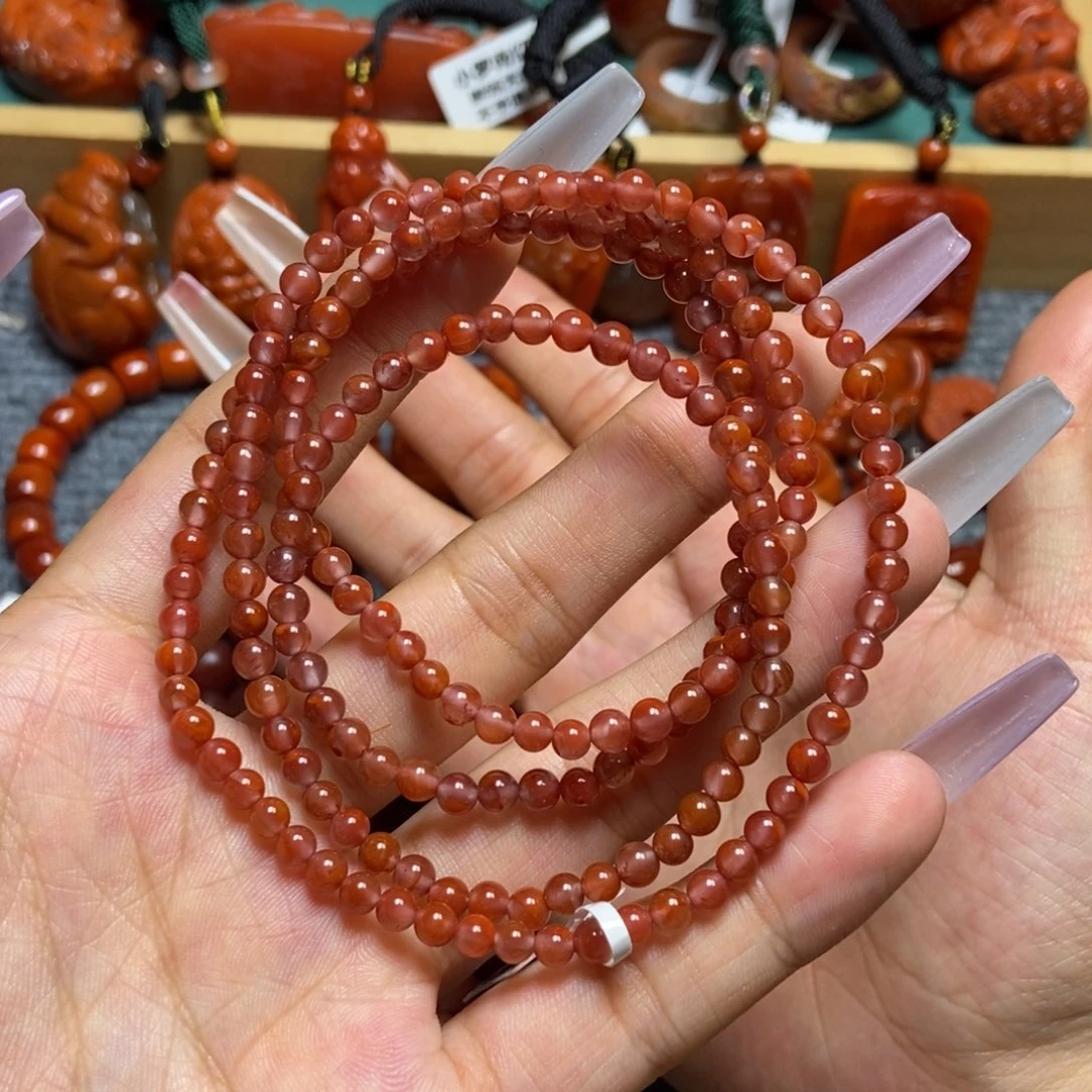 手串未镶嵌南红玛瑙4mm