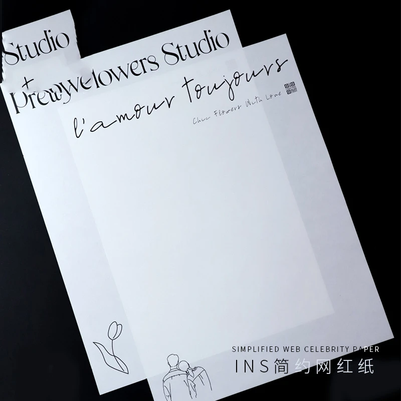 【花姿材】网红背景纸尖角花束包装材料ins简约网红纸包装背景纸