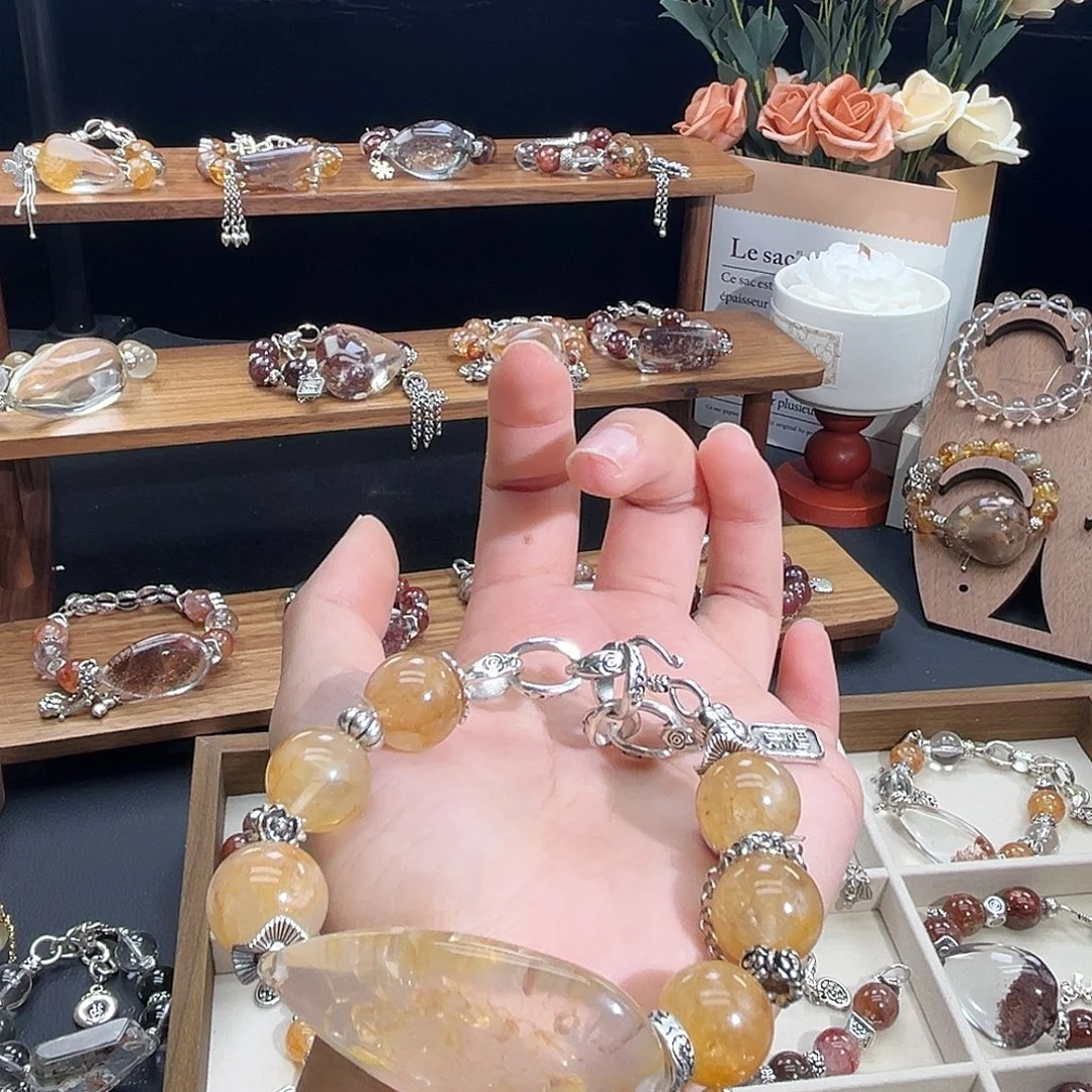 甜***蜜水晶手链合金手串