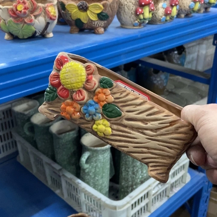 陶瓷花盆单场满9.9发16*8*6.5