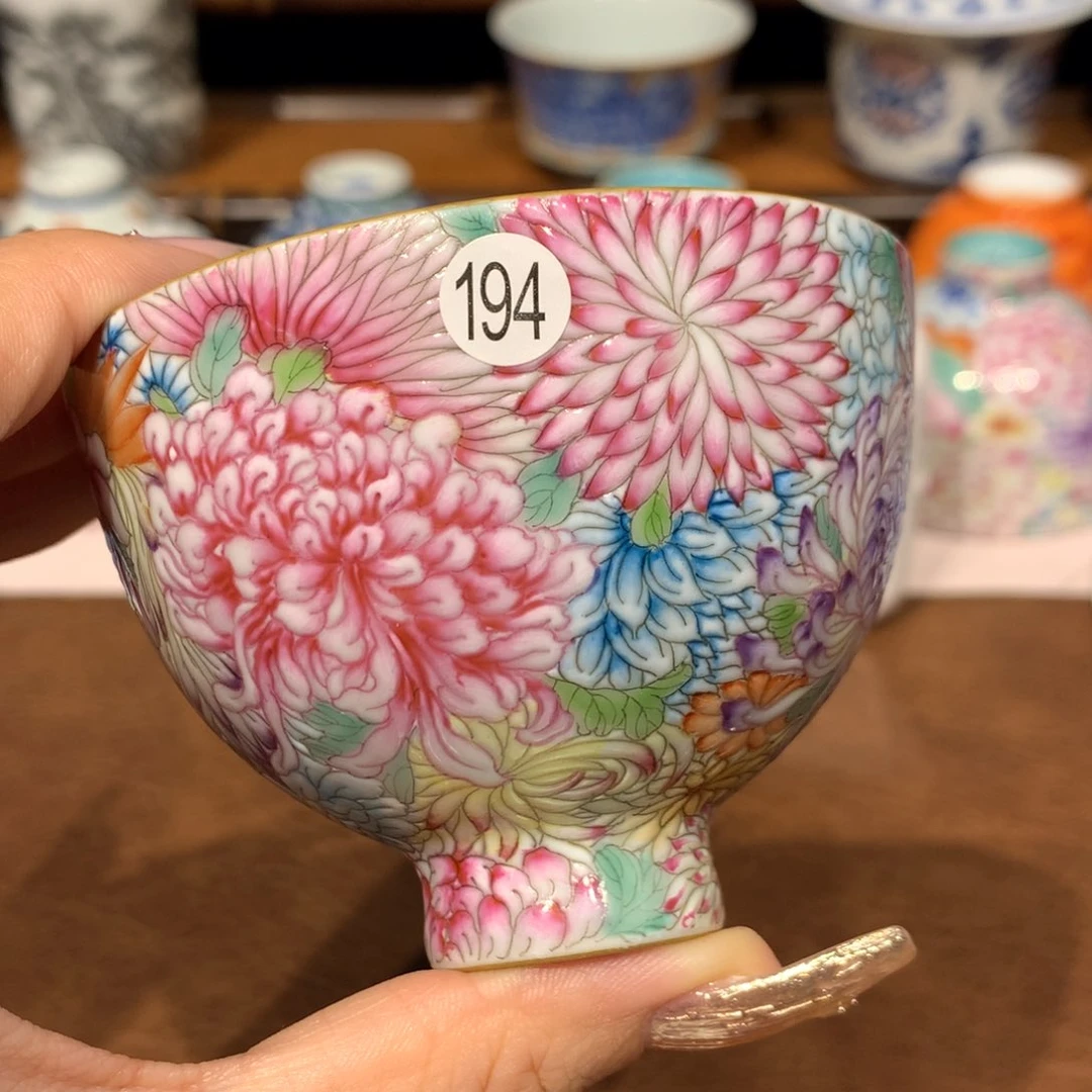 摆件E****.194万花茶杯一只啦啦啦啦