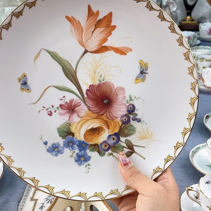 中古欧瓷瓷器小房子