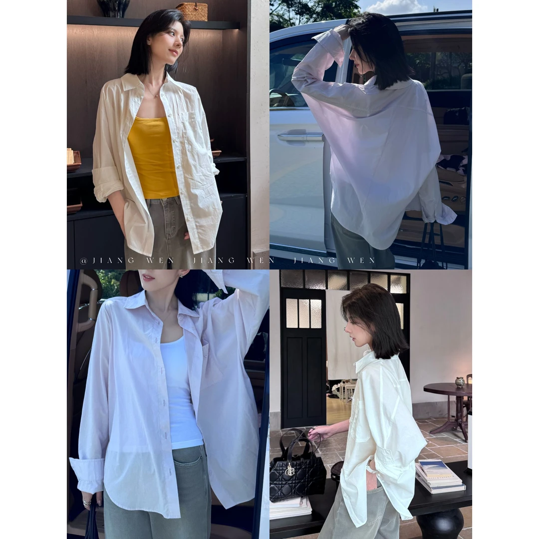 【风吟衬衫】蝙蝠袖简约气质休闲慵懒风百搭长袖衬衫