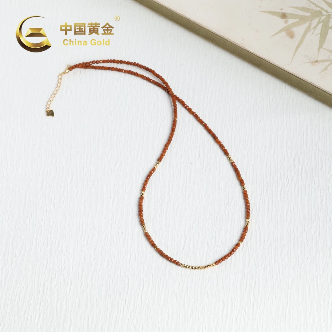 【中国黄金】祥珺 | 南红*项链*S925银镶嵌-X2969-Y