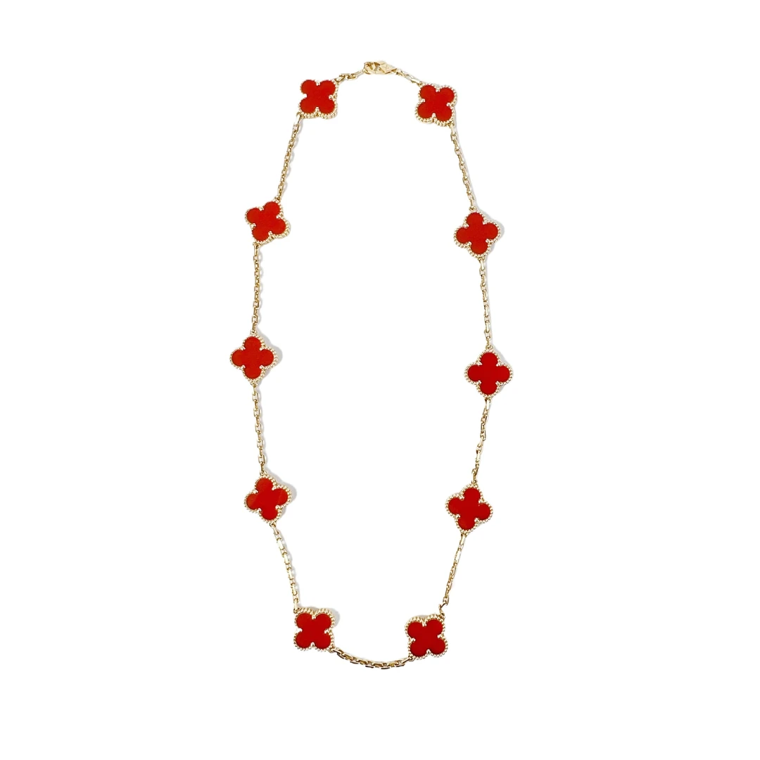 95新 梵克雅宝 安洁利严选四叶幸运系列/SK0126623 项链