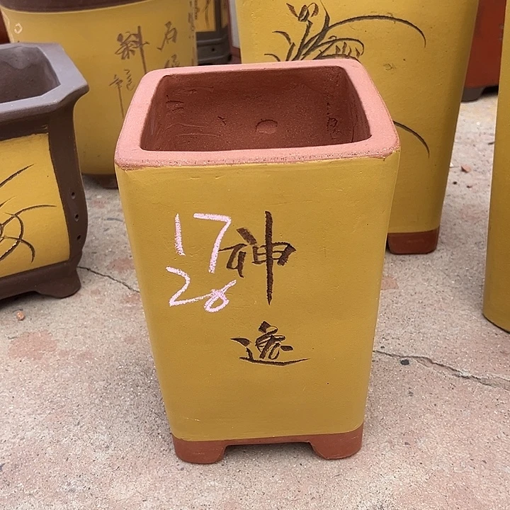 紫砂花盆，透气花盆