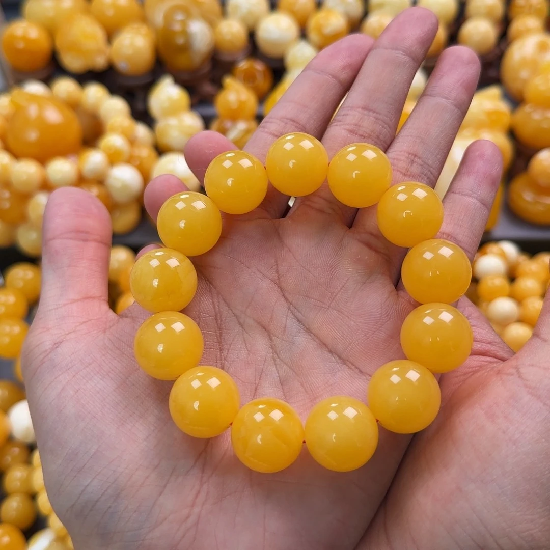 琥珀未镶嵌珠宝奇石17mm同料