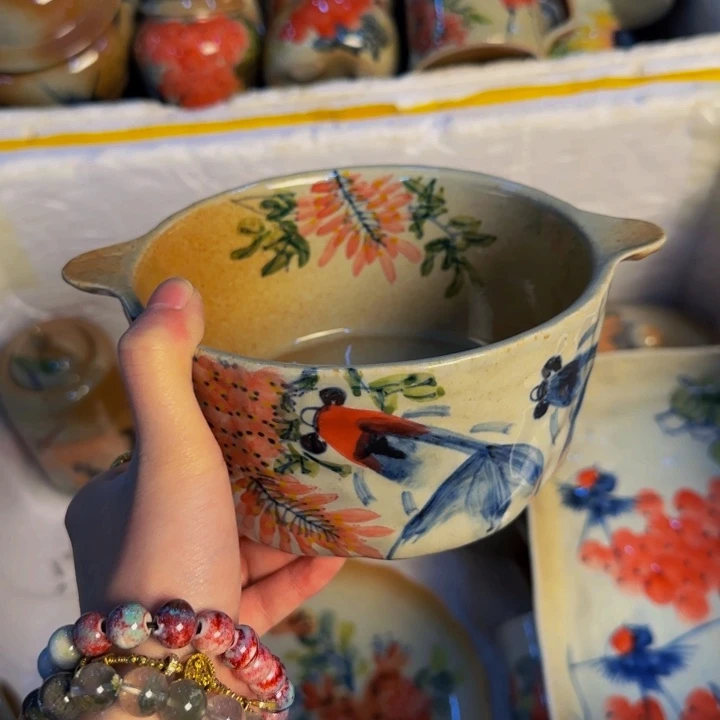 瓷片景德镇陶瓷手工手绘