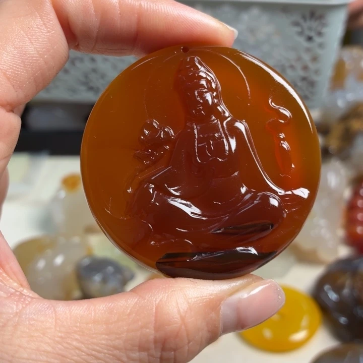 玛瑙/玉髓未镶嵌吊坠(不含链)