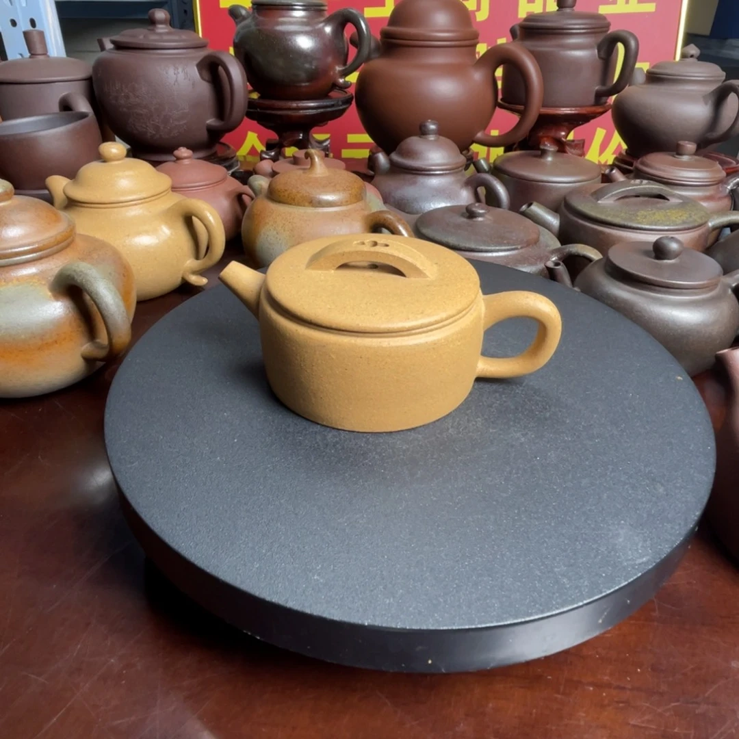 茶壶紫砂黄金段汉瓦100cc