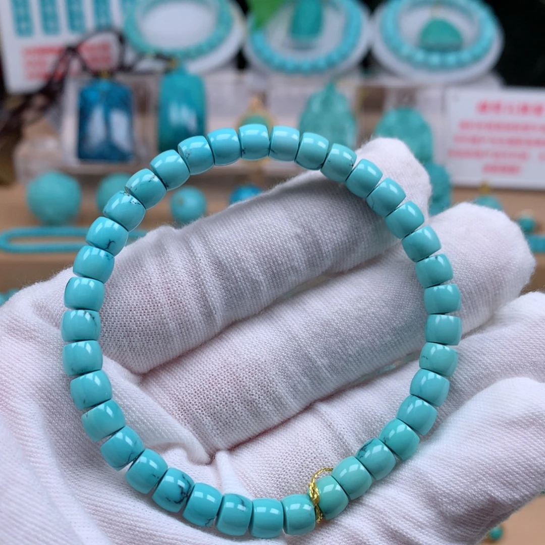 绿松石未镶嵌珠宝奇石6.2mm