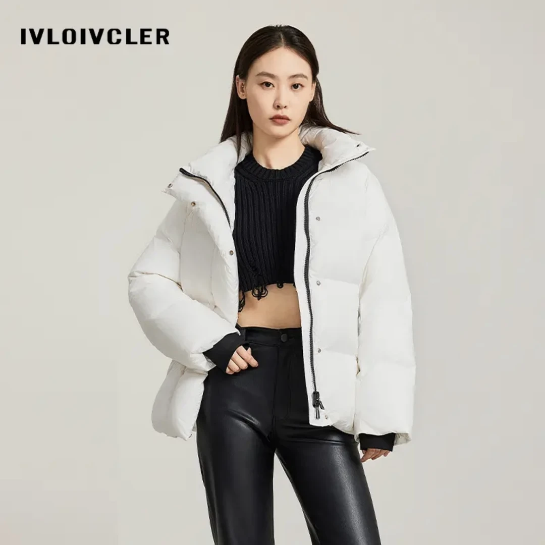 J极寒系列新款90白鹅绒云感泡芙零压感加厚羽绒服保暖时尚3308