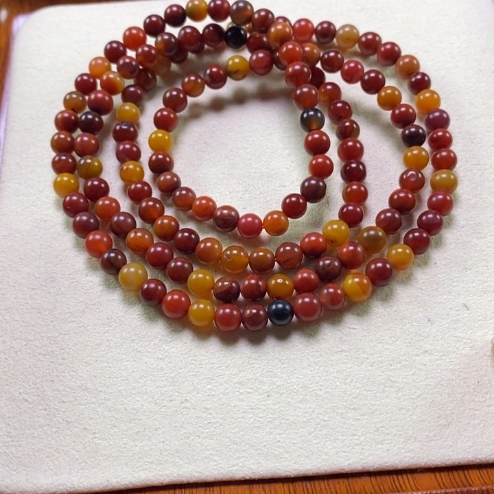 南红玛瑙未镶嵌手链5.2mm