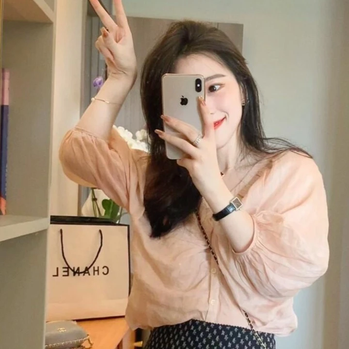 同款今年2025新款夏秋季休闲简约气质上衣搭配半身裙裙子显瘦百搭