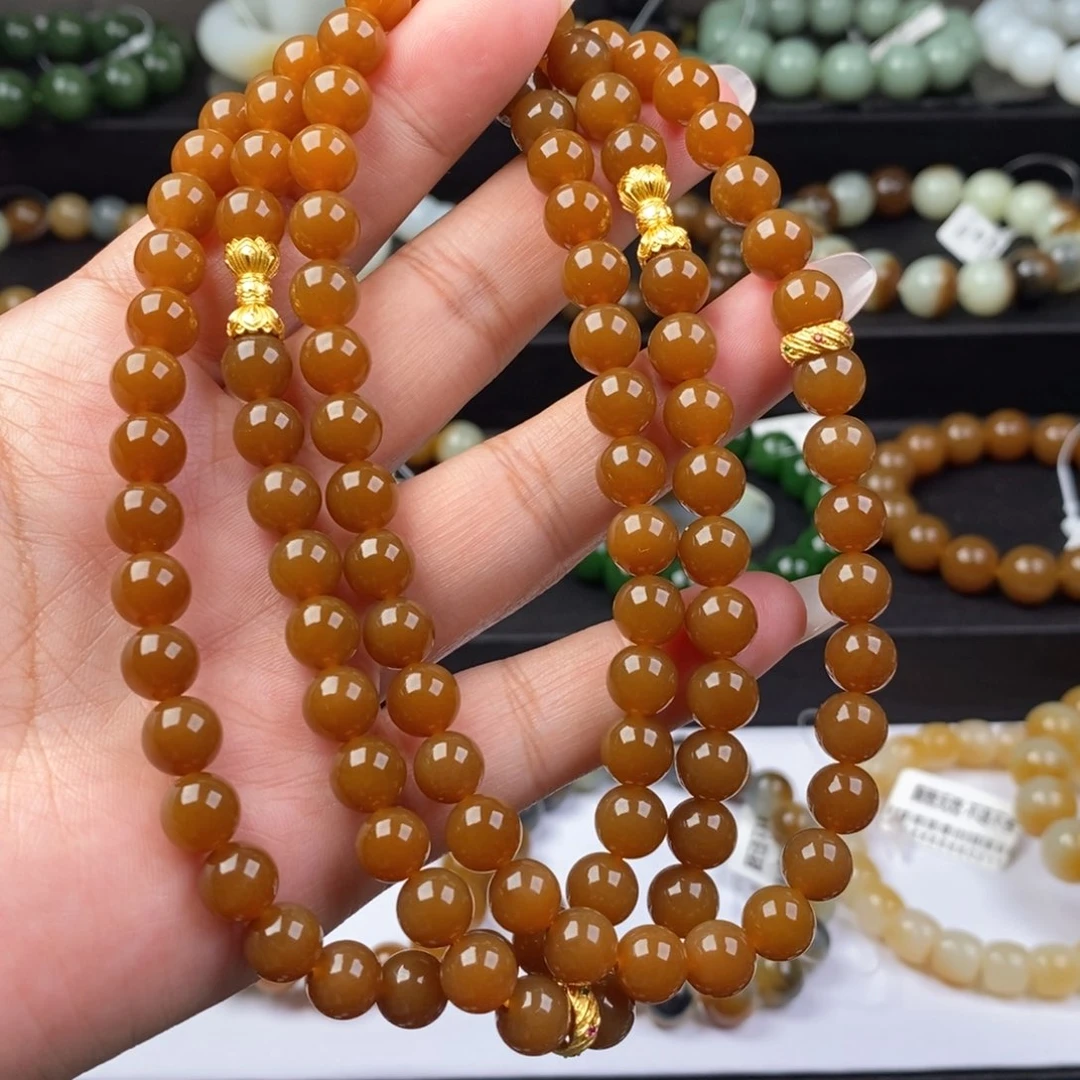 和田玉手串未镶嵌