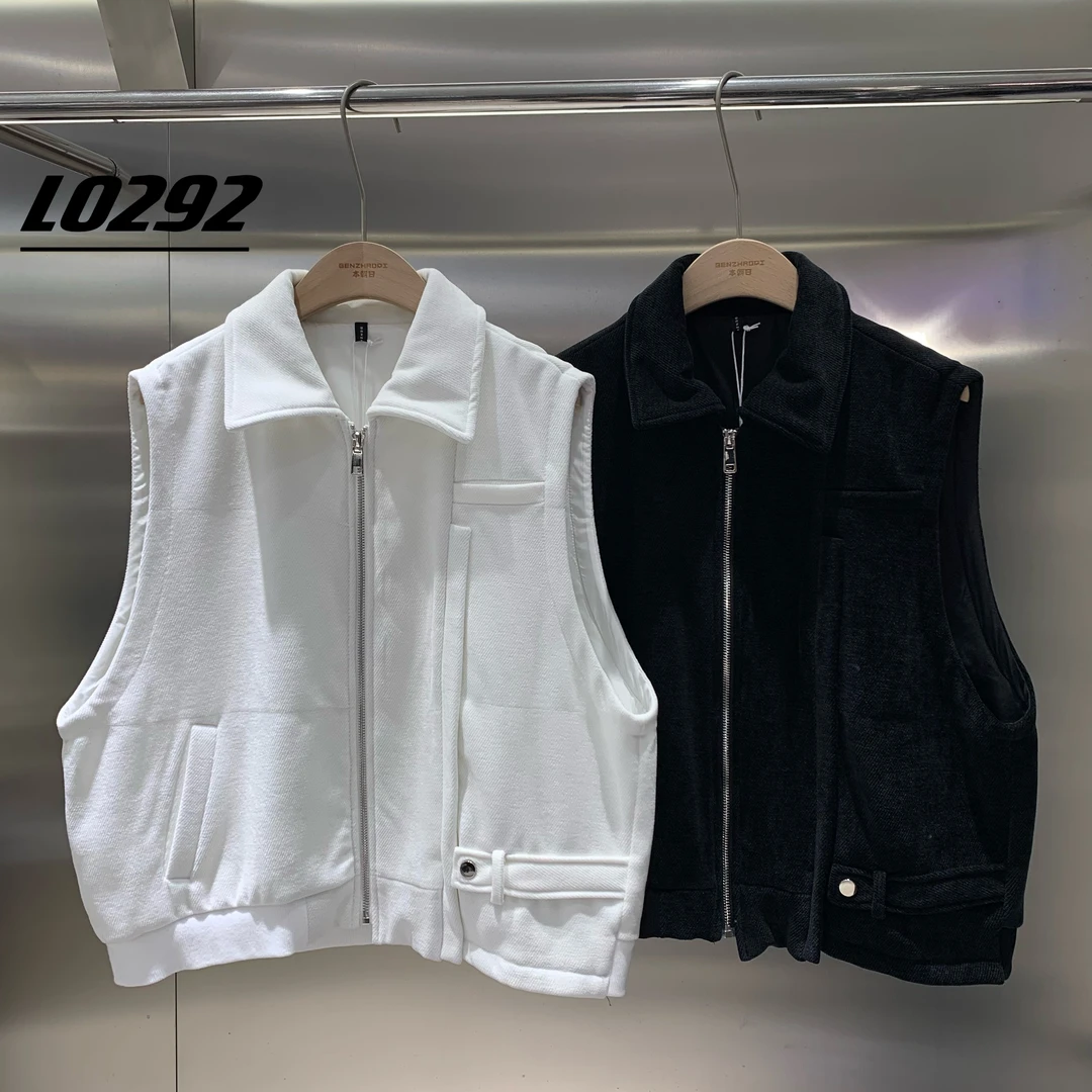 有货芬芬家#L0292冬季福利夹棉丝绒拉链马甲，衣长：53cm