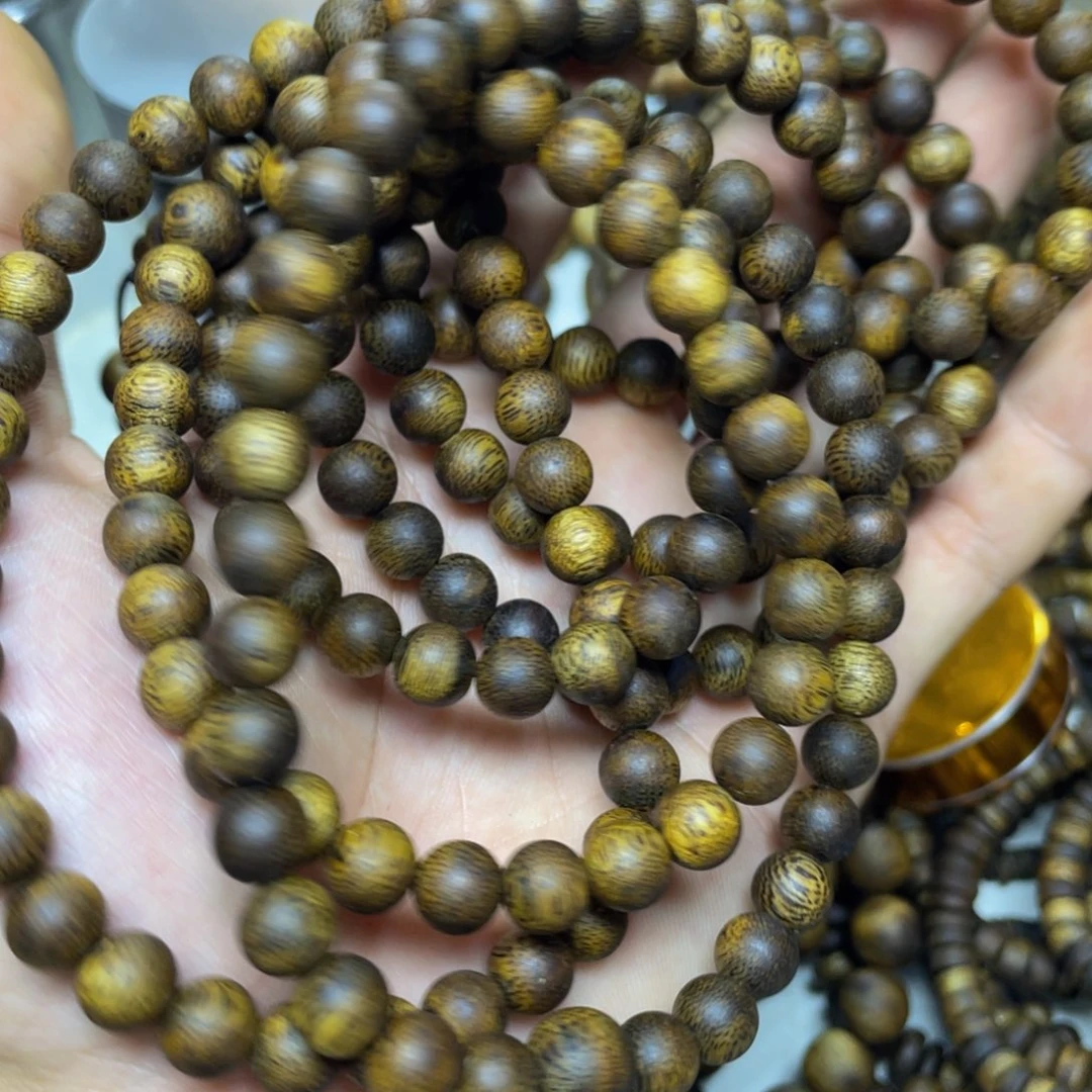 沉香沉香碎屑+0.8圆珠多圈24克加多样性发一