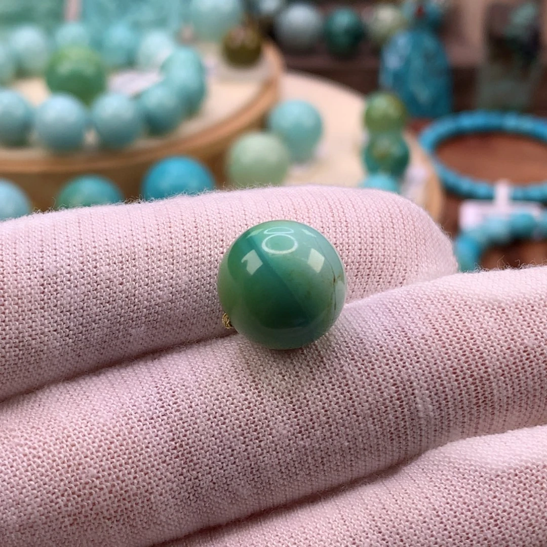 绿松石未镶嵌珠宝奇石13.6毫米