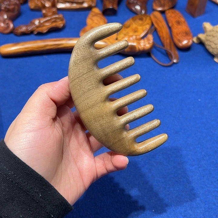 木金丝楠木按摩梳长10厘米