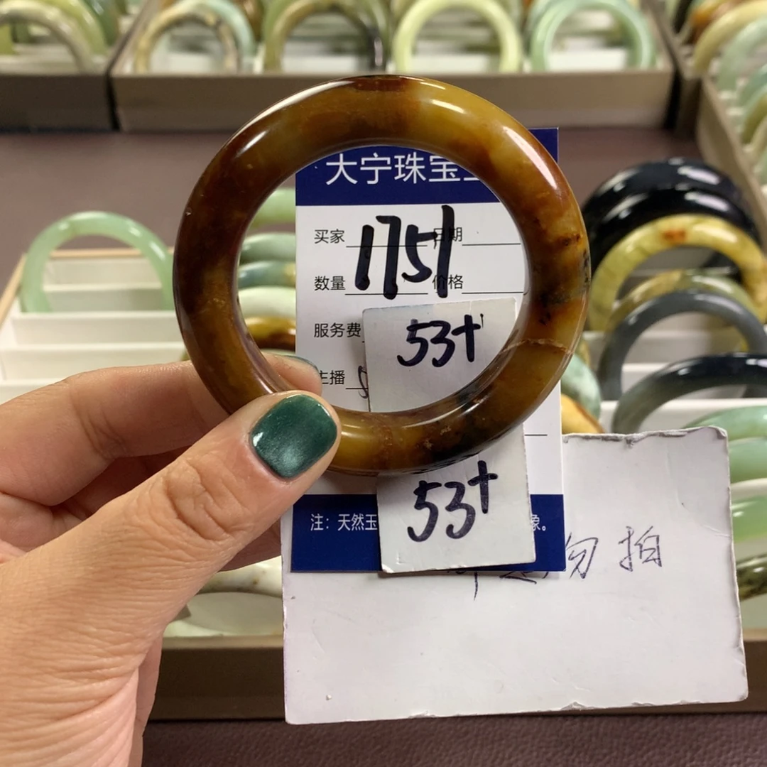 蛇纹石玉未镶嵌手镯1751