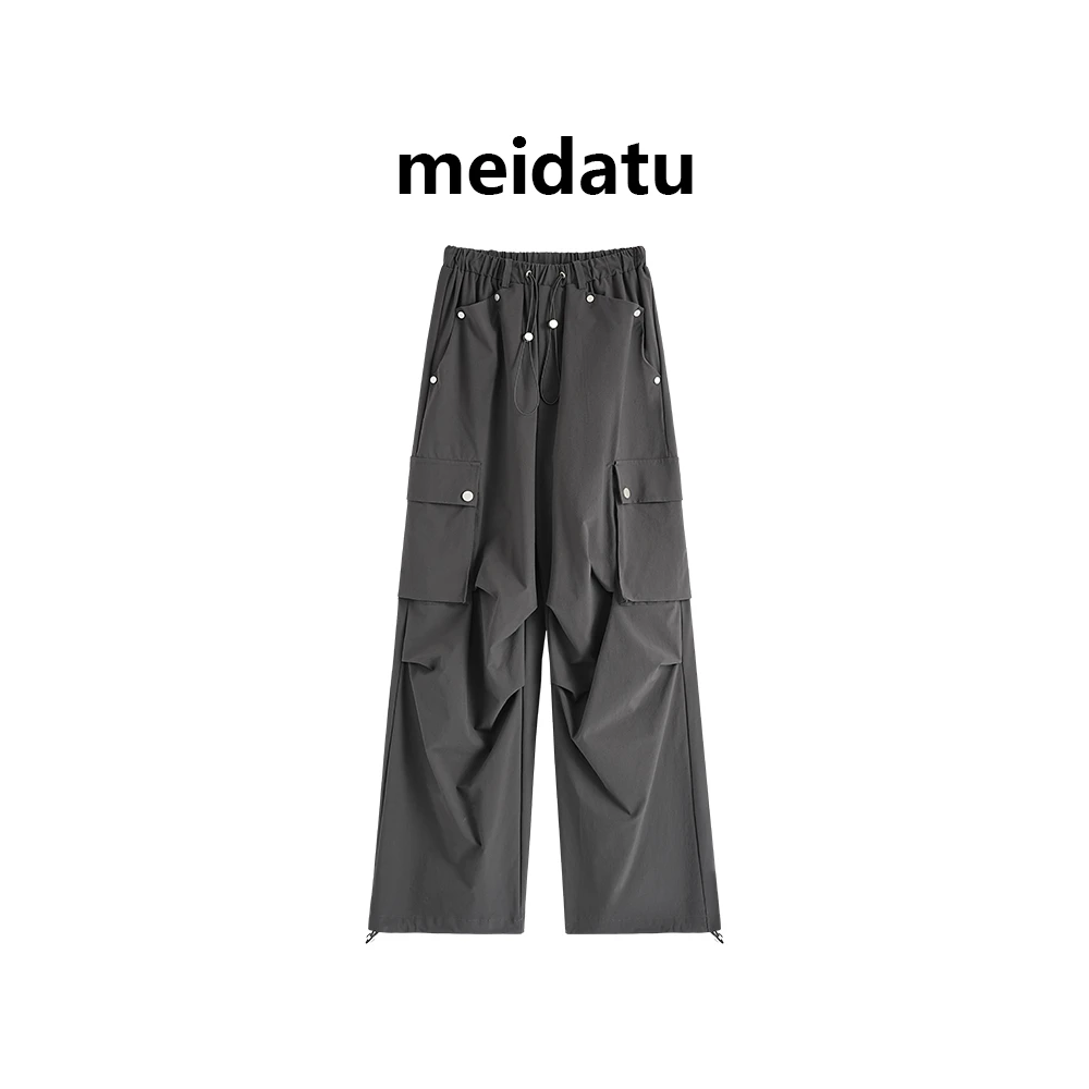 （街拍达人）设计感美式高街工装裤（小个子版）BK3442-25Q