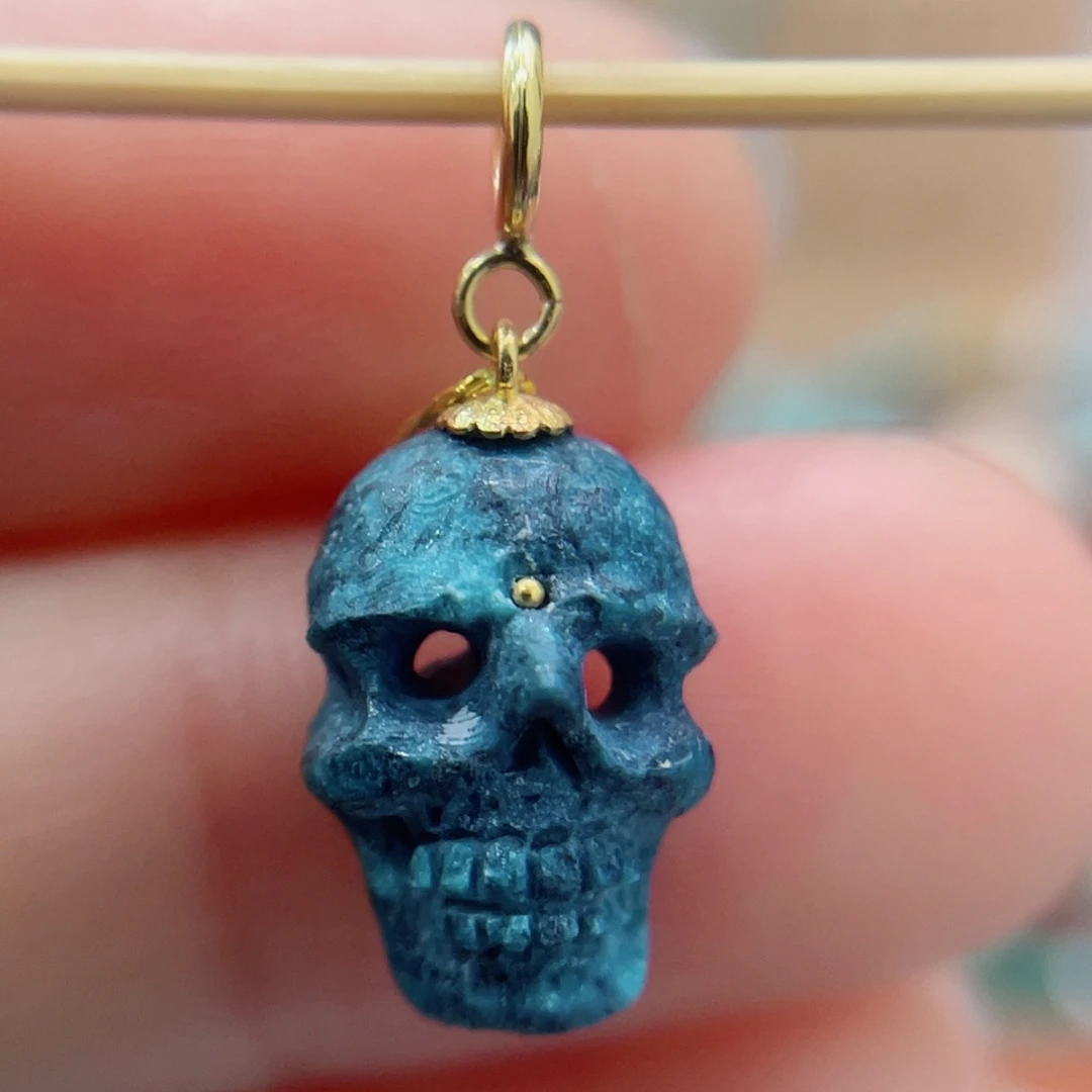 绿松石18K金镶嵌珠宝奇石