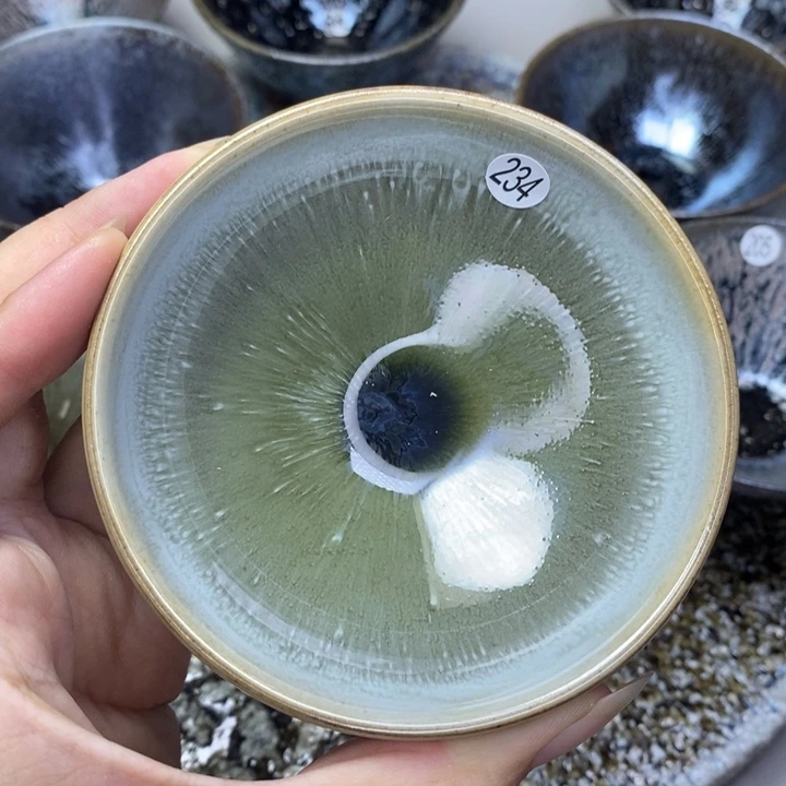 茶盏建窑建盏柴烧主人杯