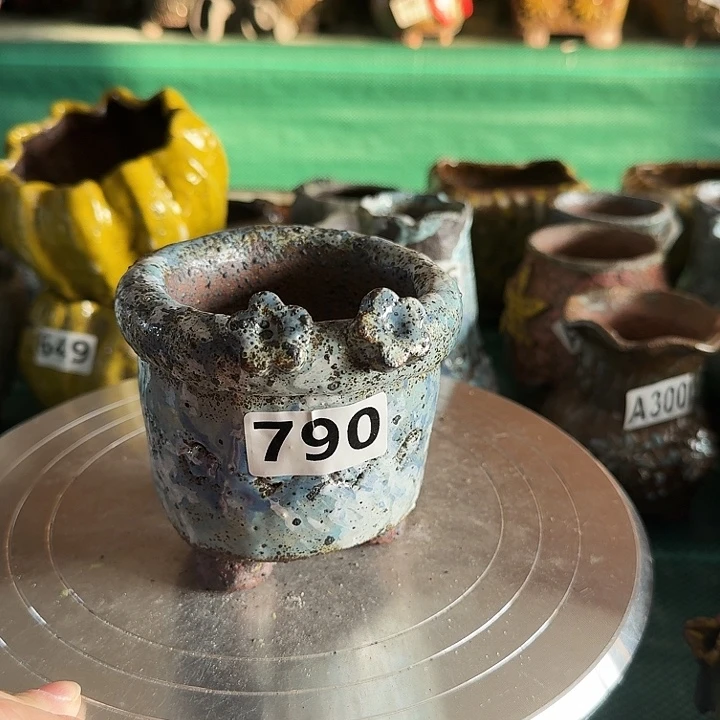 内口7高9粗陶手工