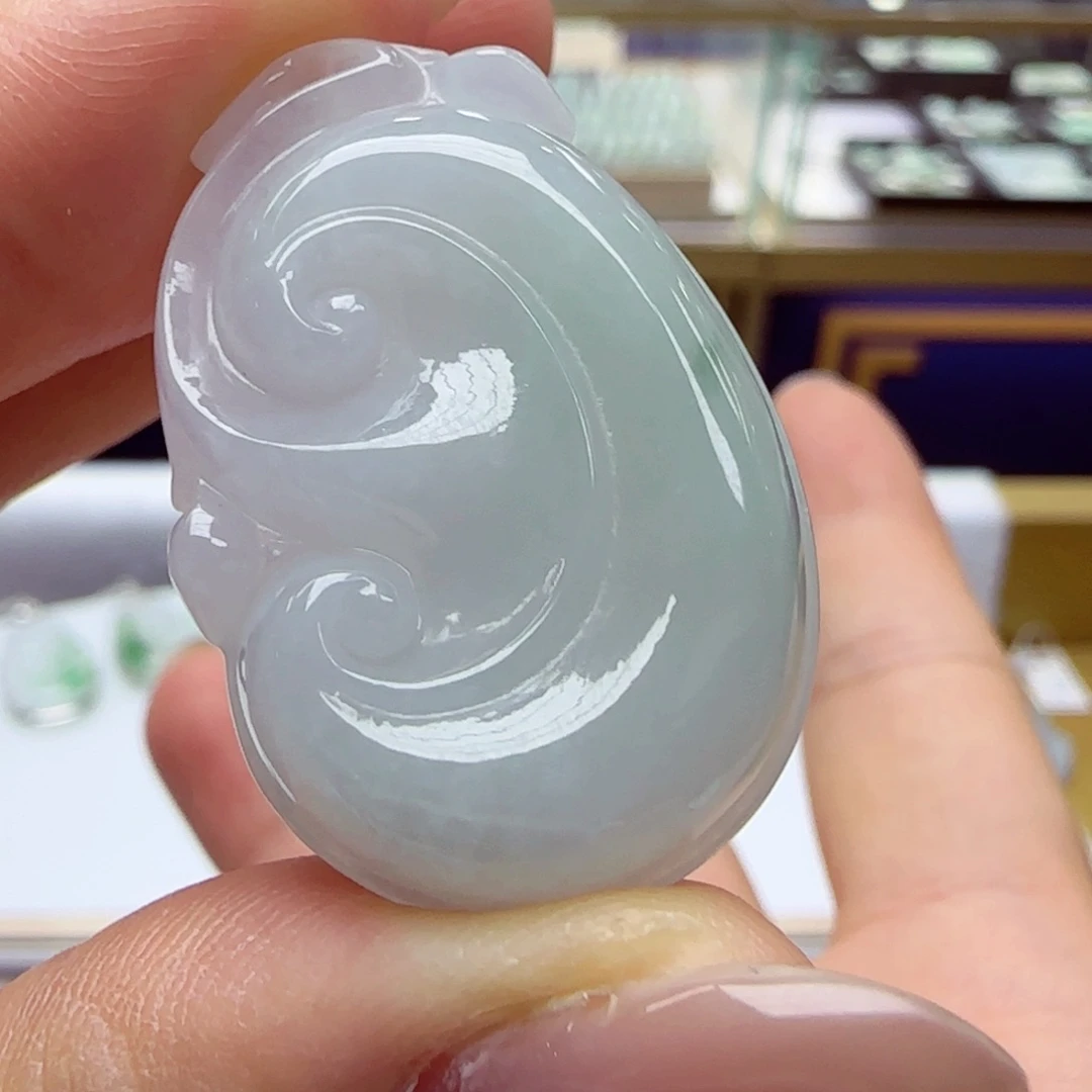 翡翠未镶嵌颈饰a108