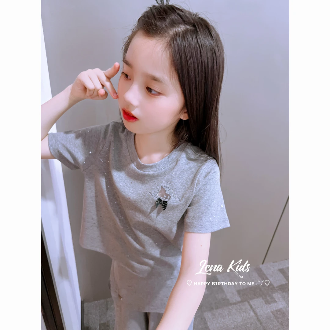 Lenakids【现货】【闪闪百搭高级感纯棉·气质女宝套装】25052009