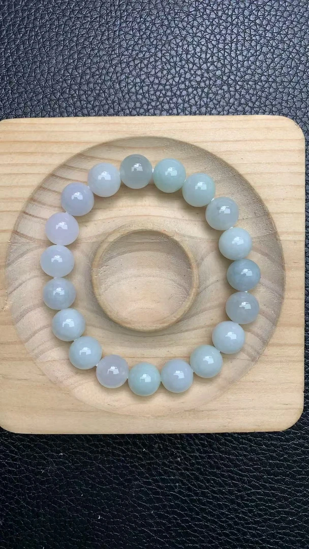 纯天然缅甸翡翠A货手串卡10 1号