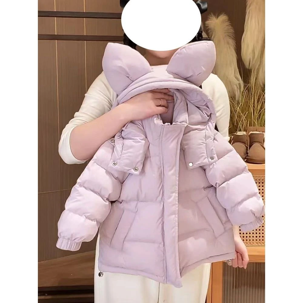 YMB英式【断码】2025新款儿童服女童冬装新款棉衣洋气冬季保暖外