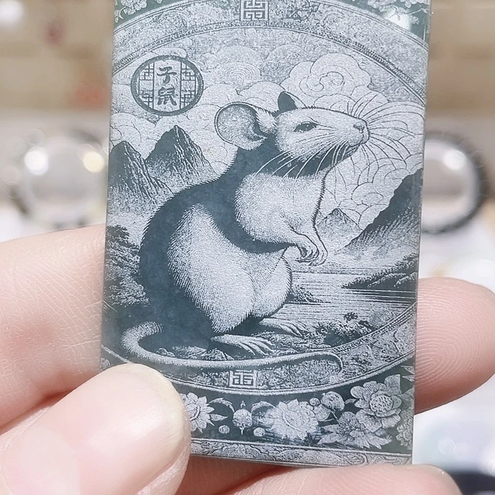 翡翠未镶嵌颈饰天然缅甸翡翠A货吊坠