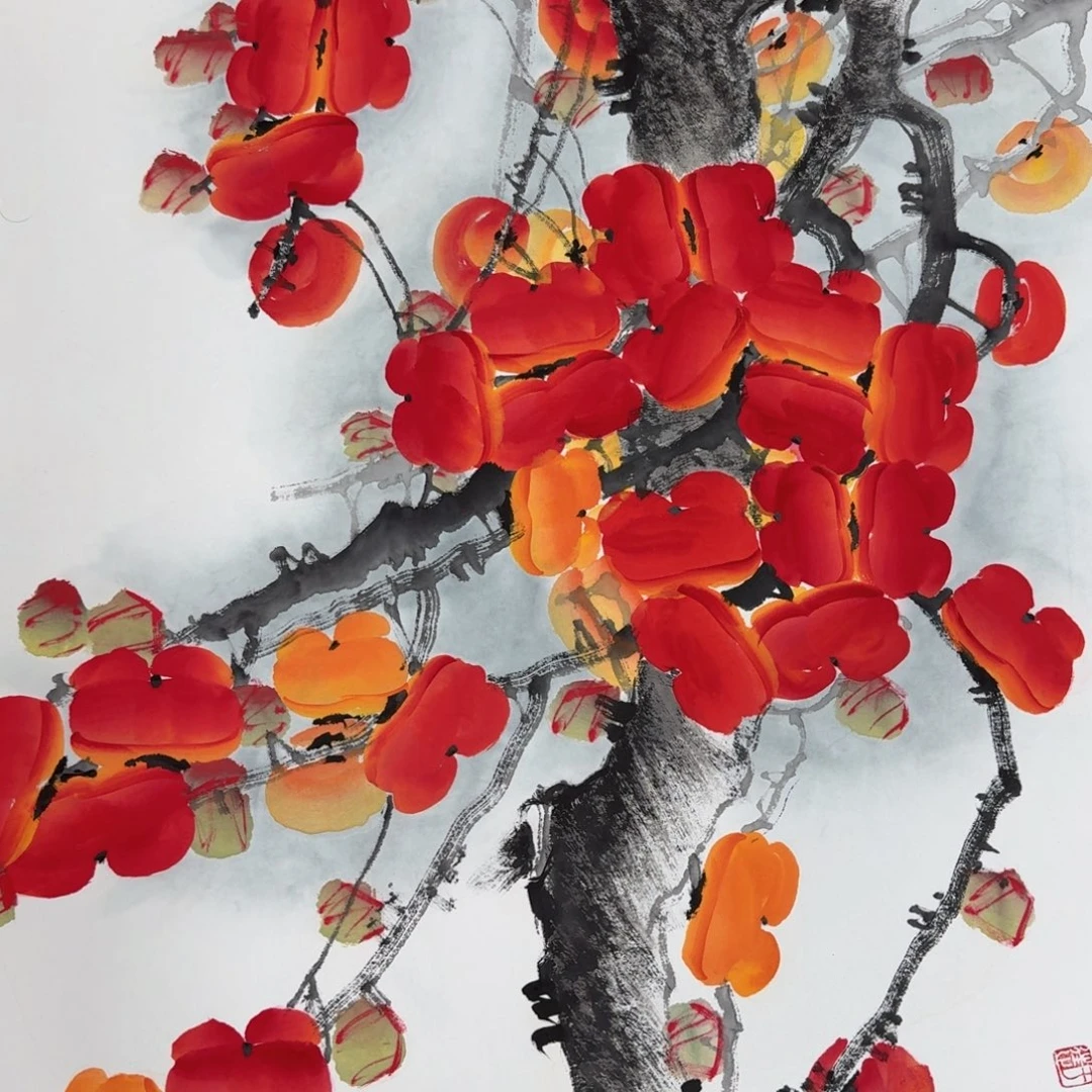 国画国画作品山水花鸟
