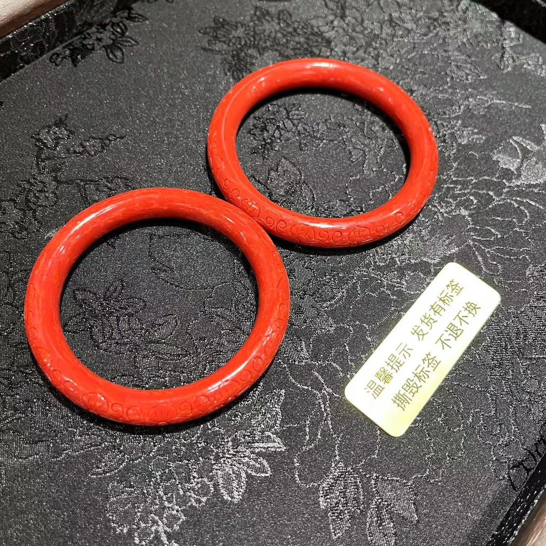 【胖】拼合珊瑚圆条手镯  珊瑚宽约9mm+ 多样性发其一 SH09