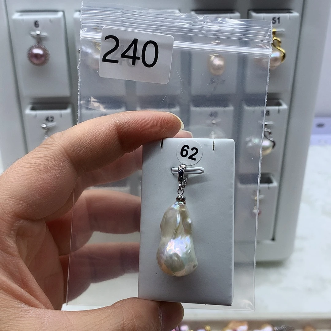 吊坠(不含链)淡水珍珠合金