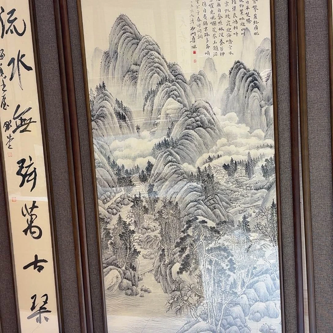 风***清版画真人手绘作品