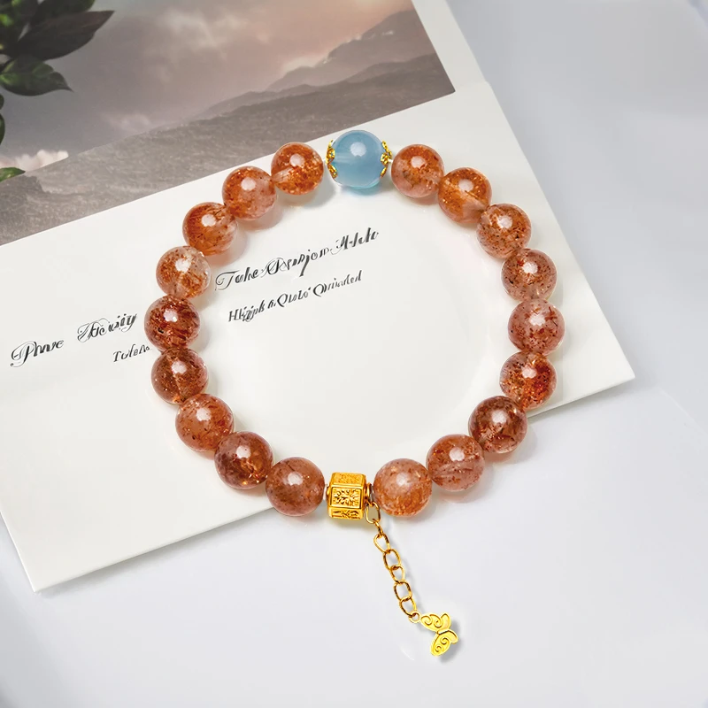 【星莓】知意珠宝·18K金草莓晶手串（多样性发一）