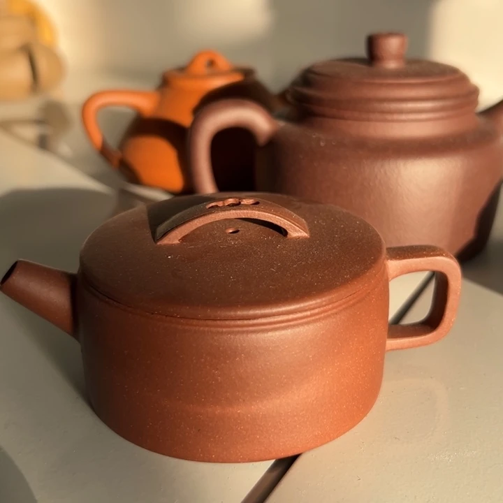 紫砂茶案紫泥汉瓦150cc