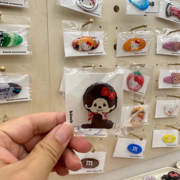 欣欣在韩国/新款爆款鞠婧祎鸭嘴夹蒙奇奇蝴蝶结小鞠发夹FJ03