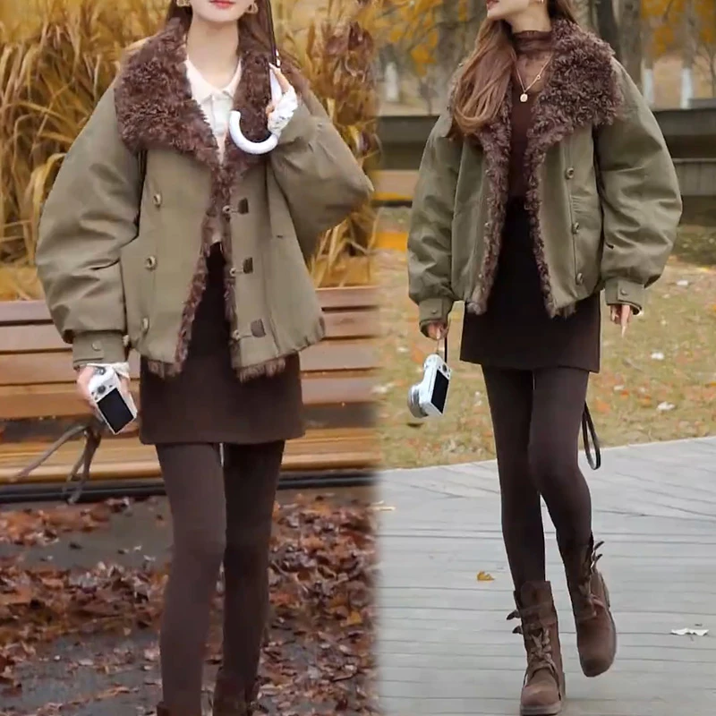 休闲风针织上衣外套短裙三件套2025冬季款风格随性自在日常造型