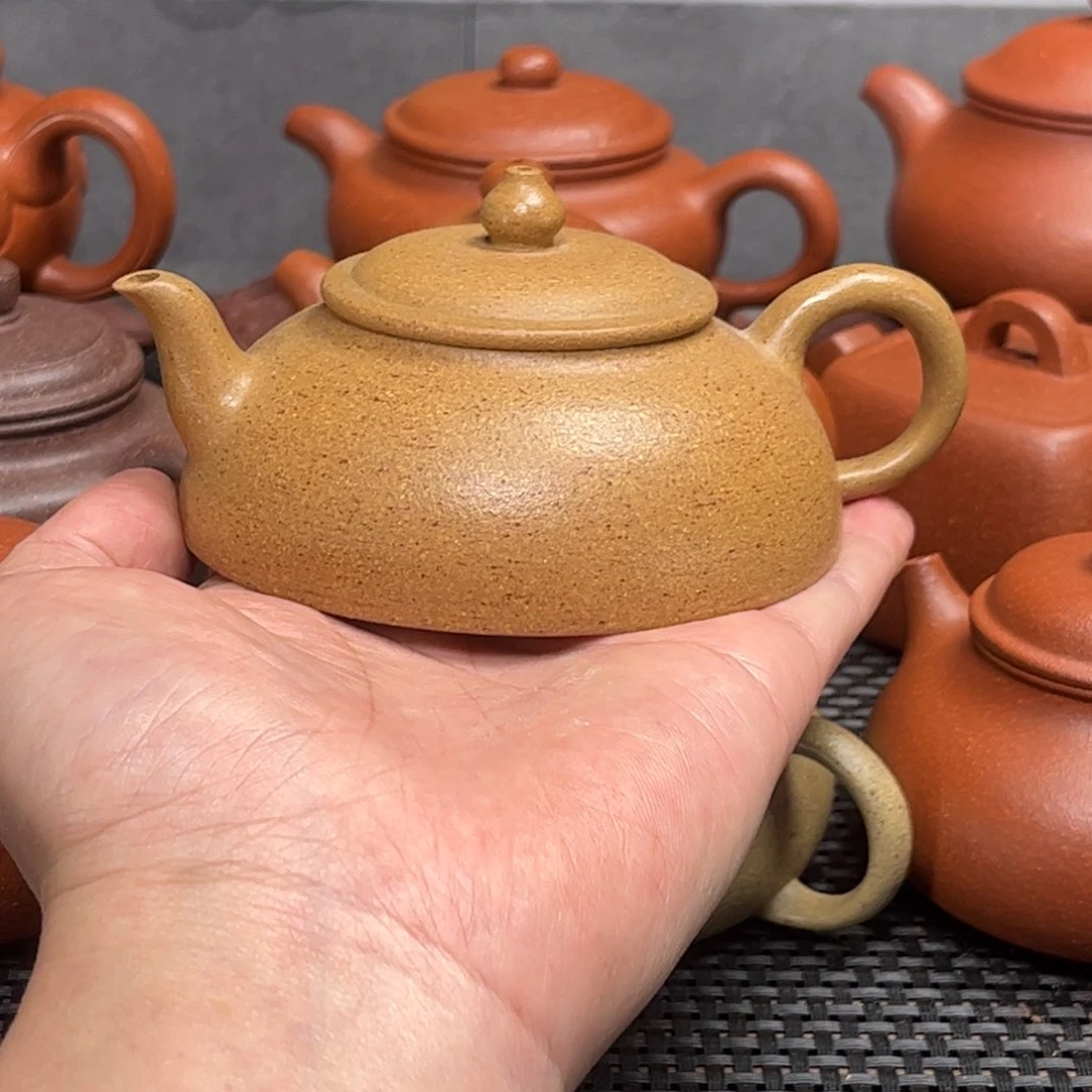 紫砂茶壶紫砂艺术茶具套装黄金段